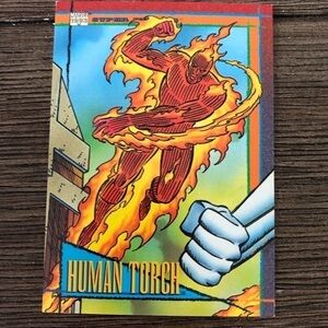 1993 Marvel Trading Card: Super Heroes: Human Torch #75